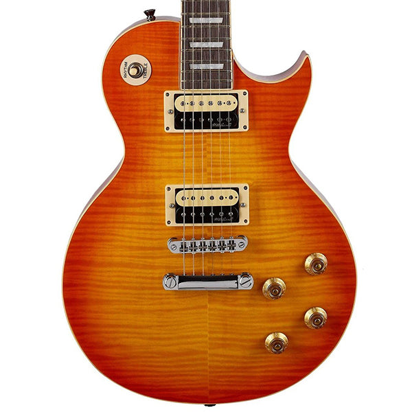 Vintage V100HB Reissued Series Mahagony Body HH Pickup Electric Guitar Honeyburst (V100 HB)