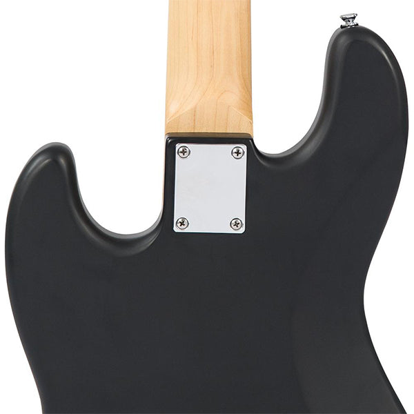 Vintage VJ75MBK Reissued Bolt On Maple Neck Ash Wood Body 5 String Bass Guitar Black (VJ75 MBK)