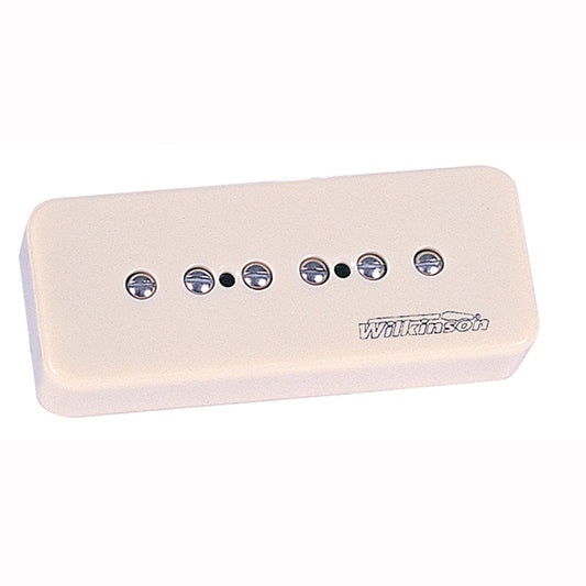 Wilkinson W90N Ceramic Soap Bar Style Single Coil Neck Pickup for Electric Guitar - Cream (W90 N)