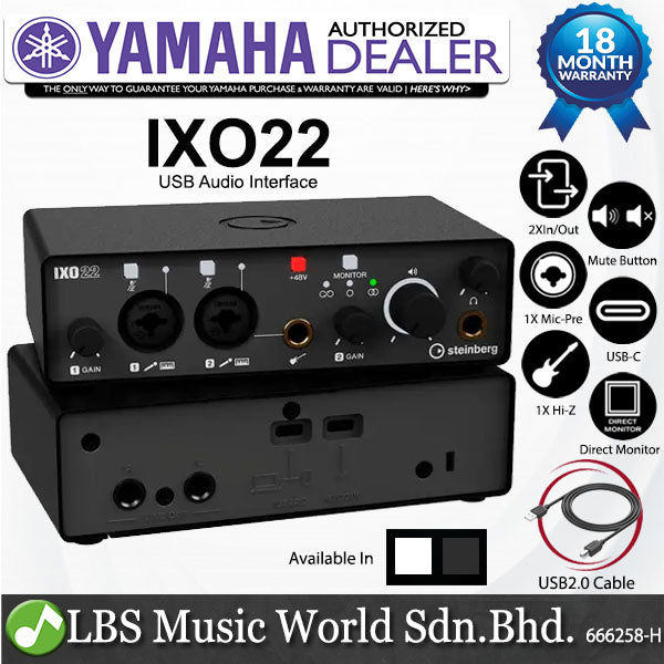 Yamaha Steinberg IXO22 Ultra Portable USB Audio Interface with