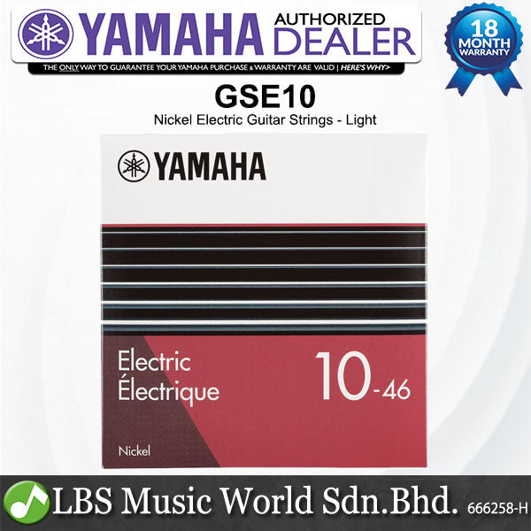 Yamaha GSE08 GSE09 GSE10 Nickel Electric Guitar String - 08-38 / 09-42 / 10-46