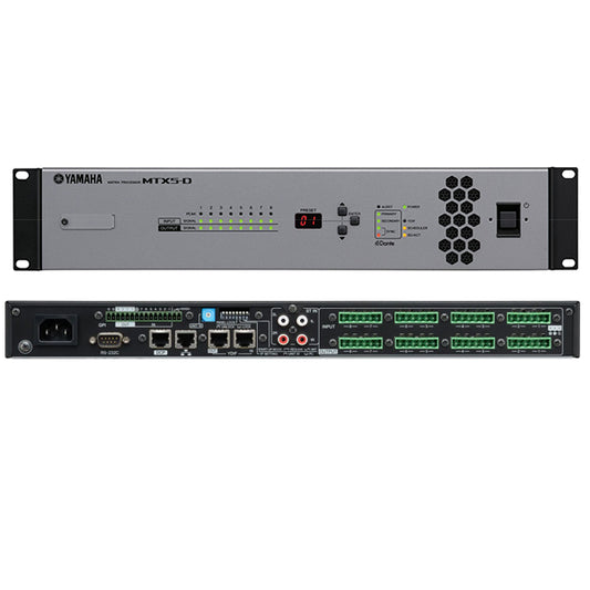 Yamaha MTX5-D 34 X 16 Matrix Mixer Signal Processor with YDIF and Dante Digital I/O (MTX5D MTX5 D)