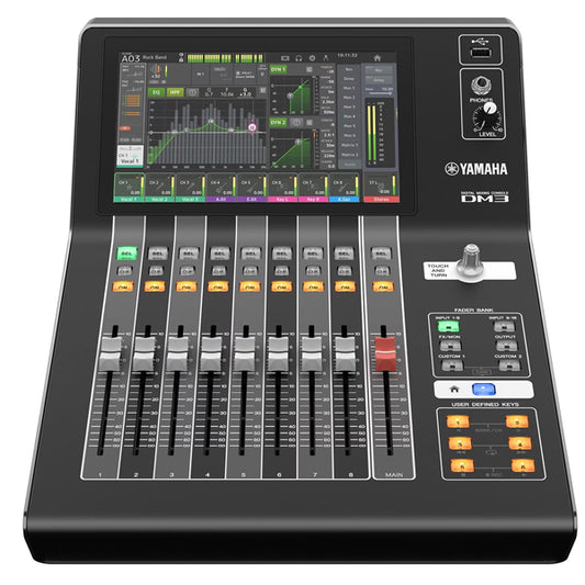 Yamaha DM3-D 22 Channel Mixer Ultra Compact Digital Mixing Console with Dante (DM3D DM3 D)