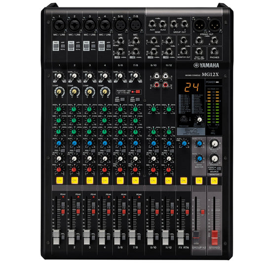 Yamaha MG12X 12 Channel Stereo Mixer with 24 Effect Programs (MG12 X)