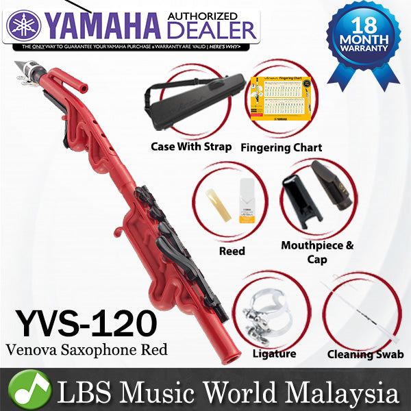 Yamaha YVS-120 Alto Venova Saxophone Wind Instrument Hybrid Recorder (YVS120 YVS 120)