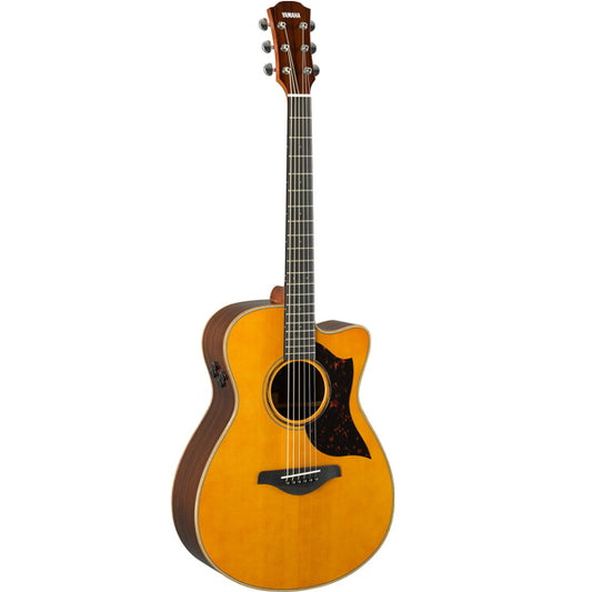 Yamaha AC3R ARE 41'' Concert Cutaway Solid Sitka Spruce Top Acoustic Electric Guitar With Pickup - Vintage Natural (AC3 R)