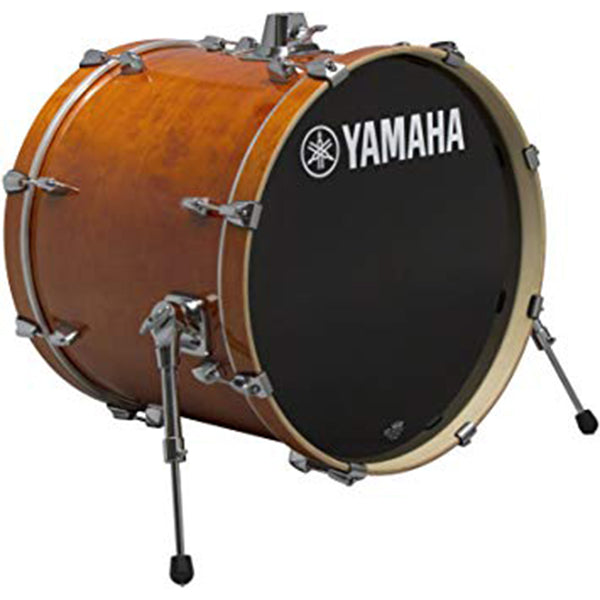Yamaha SBP2F5 Stage Custom Birch 5 Piece Acoustic Drum Set Full Package with Double Pedal (Honey Amber)