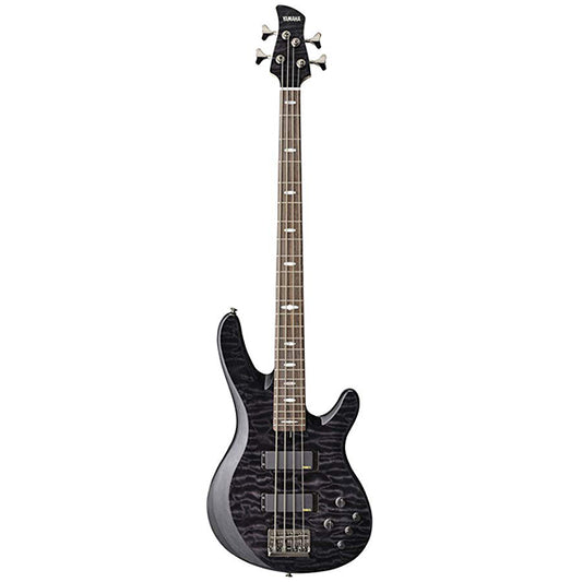 Yamaha TRB1004J 4 String Alder Hum Canceling Type Alnico V Pickup Electric Bass Guitar Translucent Black (TRB 1004J)