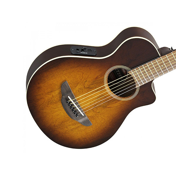 Yamaha APXT2EW 34" 3/4 Mango Wood Top Acoustic Electric Guitar With Pickup Brown Sunburst (APXT2 EW)