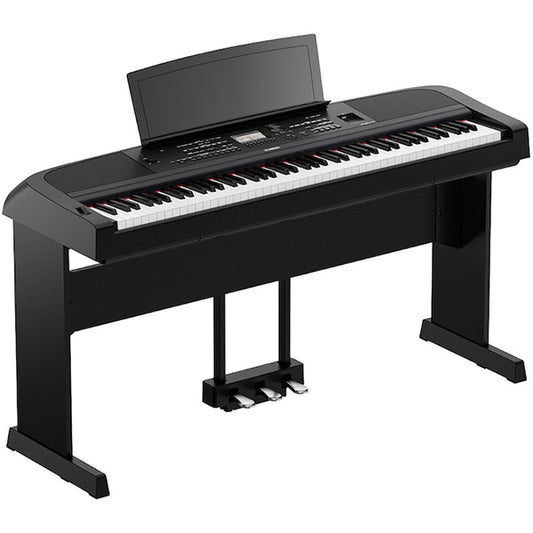 Yamaha DGX-670 88 Key Digital Piano Performance Package with Microphone and Mic Stand Black (DGX670 DGX 670)