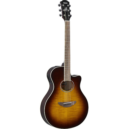 Yamaha APX600FM 40" Flame Maple Top Acoustic Electric Guitar Tobacco Brown Sunburst (APX600 FM)