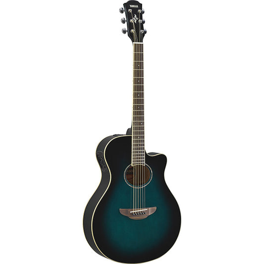 Yamaha APX600 40" Thin Line Spruce Top Acoustic Electric Guitar With Pickup - Blue Burst (APX 600)