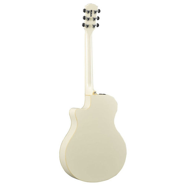 Yamaha APX600 40" Thin Line Spruce Top Acoustic Electric Guitar With Pickup - Vintage White (APX 600)