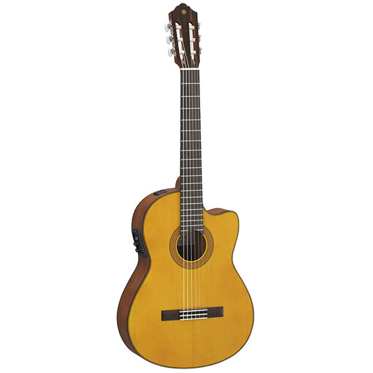 Yamaha CGX122MSC Classical Acoustic Electric Guitar With Pickup Solid Top - Natural (CGX122 MSC CGX 122MSC)