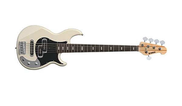 Yamaha BB1025X 5 String Alder 3P SS Pickup Electric Bass Guitar - Vintage White (BB 1025X)