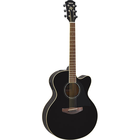 Yamaha CPX600 42" Medium Jumbo Spruce Top Acoustic Electric Guitar With Pickup - Black (CPX 600)