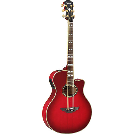 Yamaha APX1000 41" Solid Spruce Top Acoustic Electric Guitar With Pickup Crimson Red Burst (APX 1000)