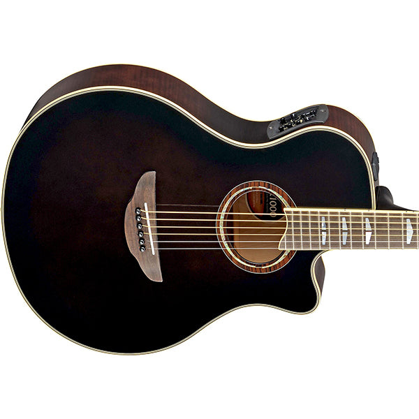 Yamaha APX1000 41" Solid Spruce Top Acoustic Electric Guitar With Pickup Mocha Black (APX 1000)