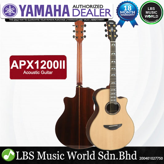 Yamaha APX1200II 41" Solid Spruce Top Acoustic Electric Guitar With Pickup Natural (APX1200)