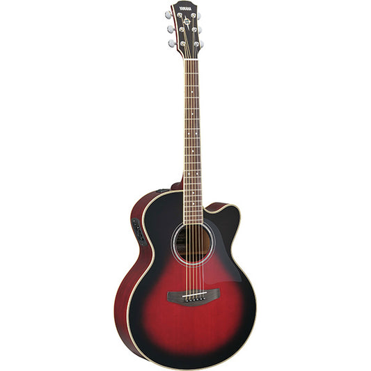 Yamaha CPX700II 41" Medium Jumbo Solid Spruce Top Acoustic Electric Guitar With Pickup Red (CPX700)