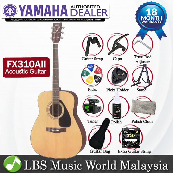 Yamaha FX310A 41" Full Size Acoustic Electric Guitar With Pickup - Natural (FX310 AII FX 310AII)