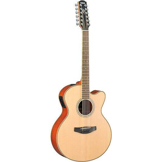 Yamaha CPX700II-12 42" Medium Jumbo Solid Spruce Top Acoustic Electric Guitar Natural (CPX700 12)