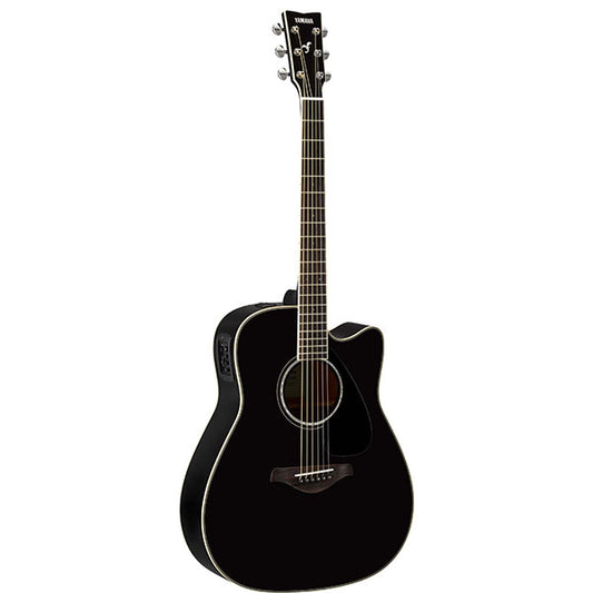 Yamaha FGX830C 41" Dreadnought Solid Spruce Acoustic Electric Guitar With Pickup Black (FGX830)