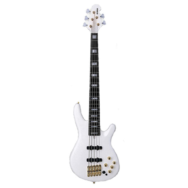 Yamaha BBNE2 5 String Maple Mahogany 5 Ply Neck Electric Bass White (BBNE 2)