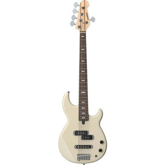 Yamaha BB425 5 String Alder SS Pickup Electric Bass Guitar - Vintage White (BB 425)