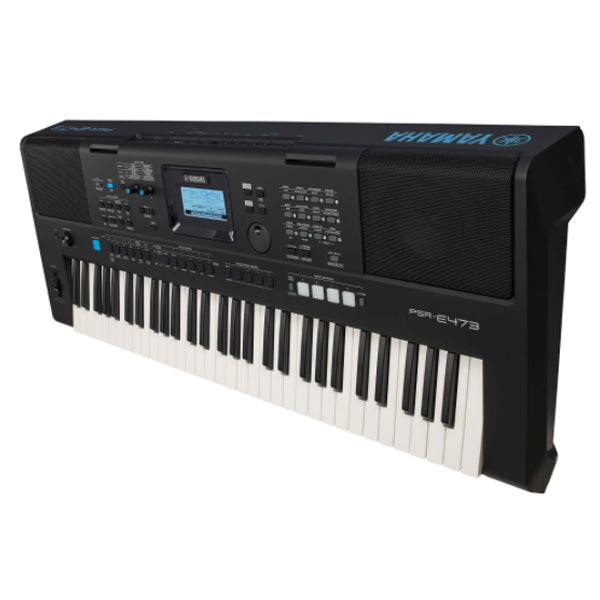 Yamaha PSR-E473 61 Keys Portable Keyboard Full Package with Square Pedal (PSRE473 PSR E473)