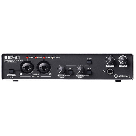 Yamaha Steinberg UR242 4 in 2 out USB 2.0 Audio Interface with Mic Preamps Midi * Indent Basis