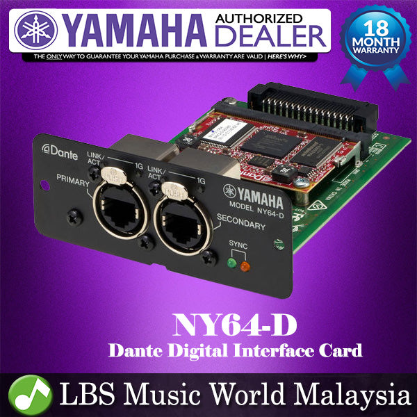 Yamaha NY64-D Dante Digital Interface Card for Yamaha TF Series