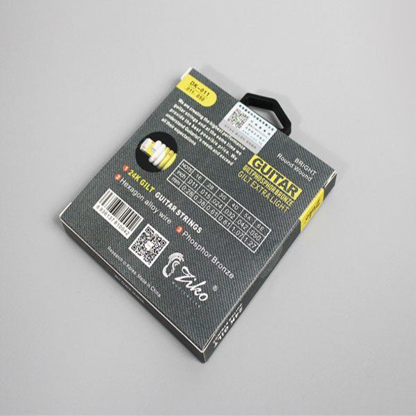 Ziko DK-011 Acoustic Guitar Strings 24K Gilt Great Bright Tone Phosphor Bronze (011-050)