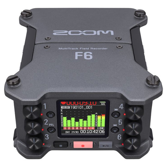 Zoom F6 6 Channel Multitrack Field Recorder Mixer and USB Audio Interface (F-6 F 6)