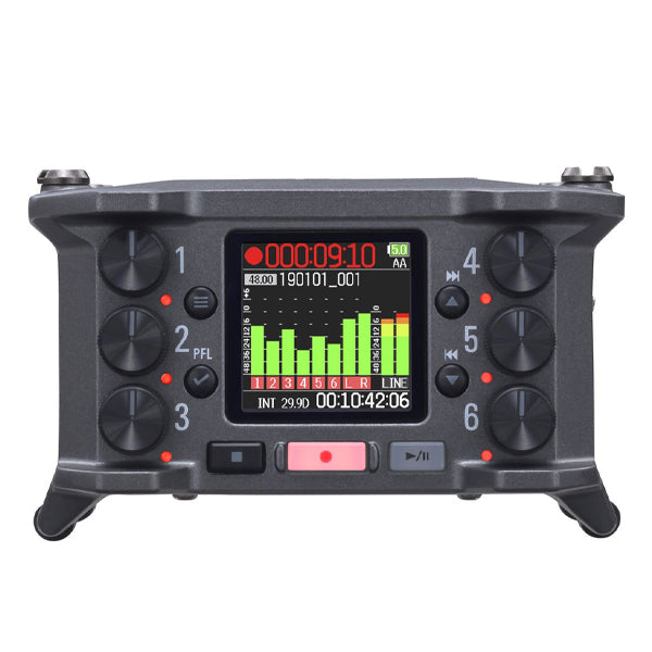 Zoom F6 6 Channel Multitrack Field Recorder Mixer and USB Audio Interface (F-6 F 6)