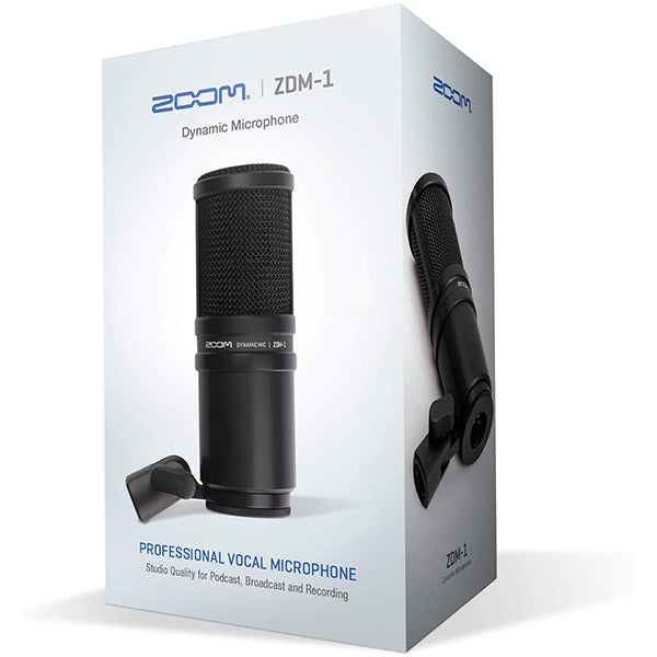 Zoom ZDM-1 Dynamic Vocal Mic With Internal Microphone Shockmount & Removable Windscreen (ZDM 1)