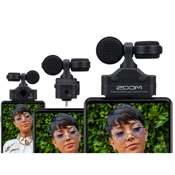 Zoom Am7 Rotating Mid Side Stereo Capsule Microphone With USB C Mic For Android (Am 7)