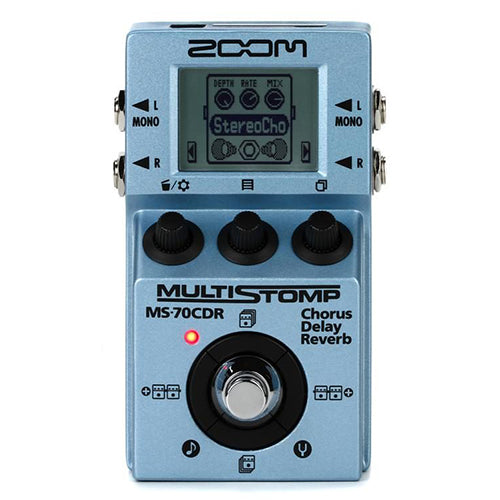 Zoom MS-70CDR MultiStomp Multi Effect Pedal Chorus Delay Reverb Stompbox (MS70CDR MS 70CDR)