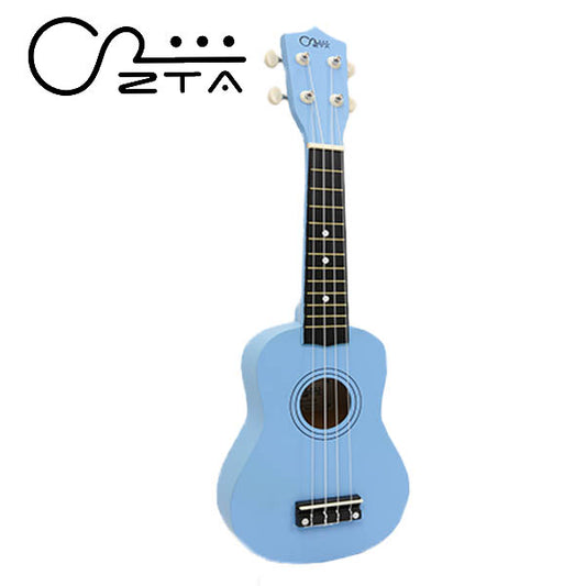 ZTA 21 Inch Soprano Ukulele Hawaii Guitar Beginner Starter Package (Blue)