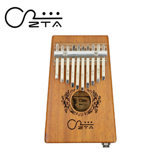 ZTA 10 Key Mahogany Kalimba With EQ Beginner Bundle Thumb Harp Piano Finger Percussion