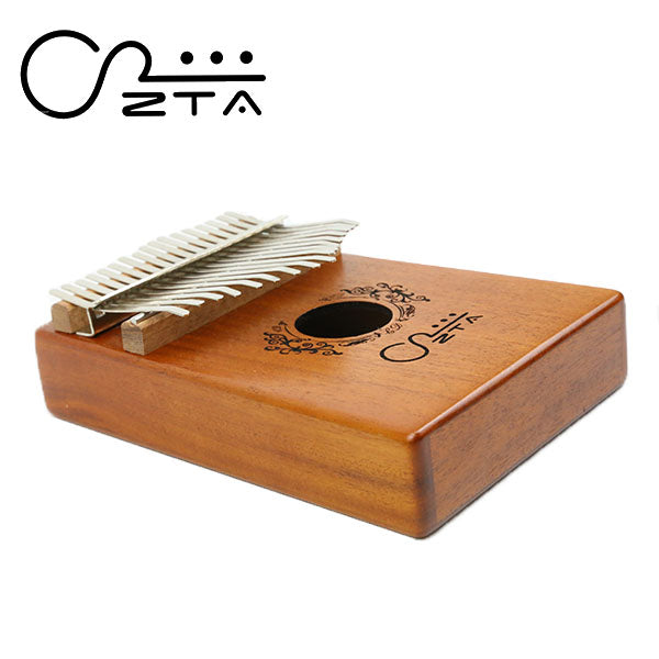 ZTA 17 Key Mahogany Kalimba Thumb Piano Finger Percussion Bundle Starter Pack