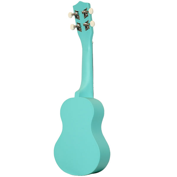 ZTA 21 Inch Soprano Ukulele Hawaii Guitar Beginner Starter Package (Turquoise)