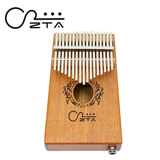 ZTA 17 Key Mahogany Kalimba With EQ Bundle Starter Pack Thumb Piano Finger Percussion