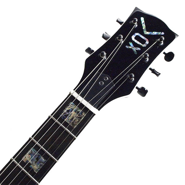 Vox Bobcat V90 Bigsby Maple Plywood Electric Guitar with SS Pickup and Tremolo - Jet Black (BCV90B BC V90B)