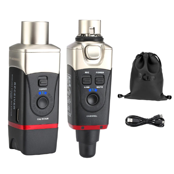 Xvive U35 Plug On Wireless Dynamic Microphone System with Receiver and Transmitter - 5.8GHz