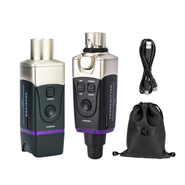 Xvive U35C Plug On Wireless Dynamic Microphone System with Receiver and Transmitter - 5.8GHz