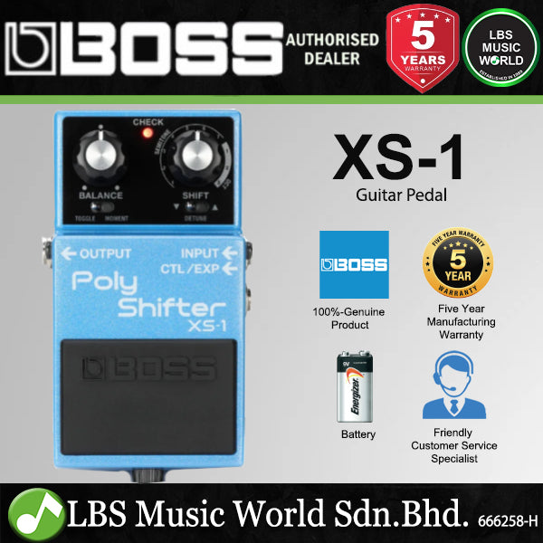 Boss XS Series Polyphonic Pitch Shift Guitar Pedal with Detune and Expression Control (XS-1 XS-100 XS1 XS100)