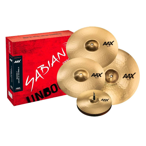 Sabian AAX Promotional Set Cymbal with 14" Hi-Hat, 16" Crash, and 20" Ride Cymbals