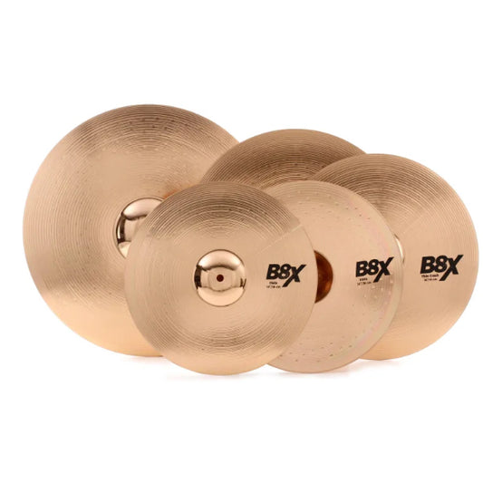 Sabian B8X Performance Cymbal Set with 14" Hi-Hats, 16" Crash, 20" Ride