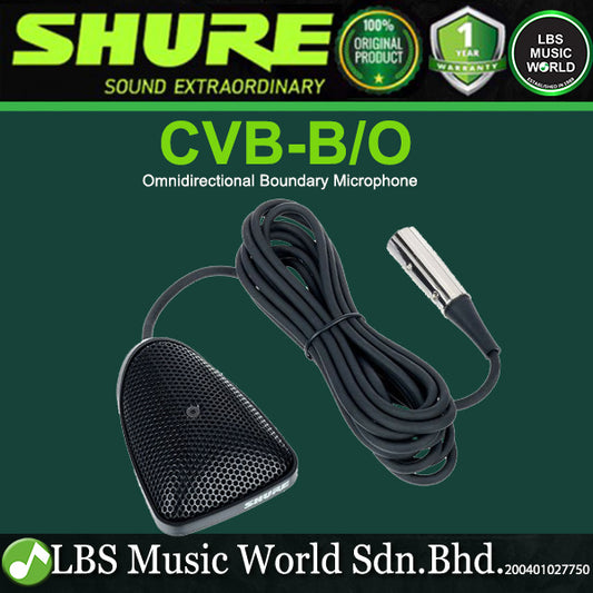 Shure CVB Cardioid and Omnidirectional Installed Sound Boundary Microphone with XLR Cable (CVB-B/C CVB-B/O)